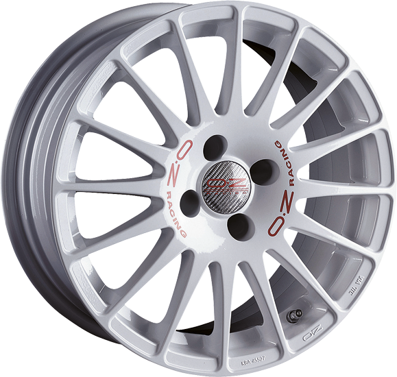 OZ SUPERTURISMO WRC 15X6.5 ET35 5X100 RACE WHITE RED LETTERING