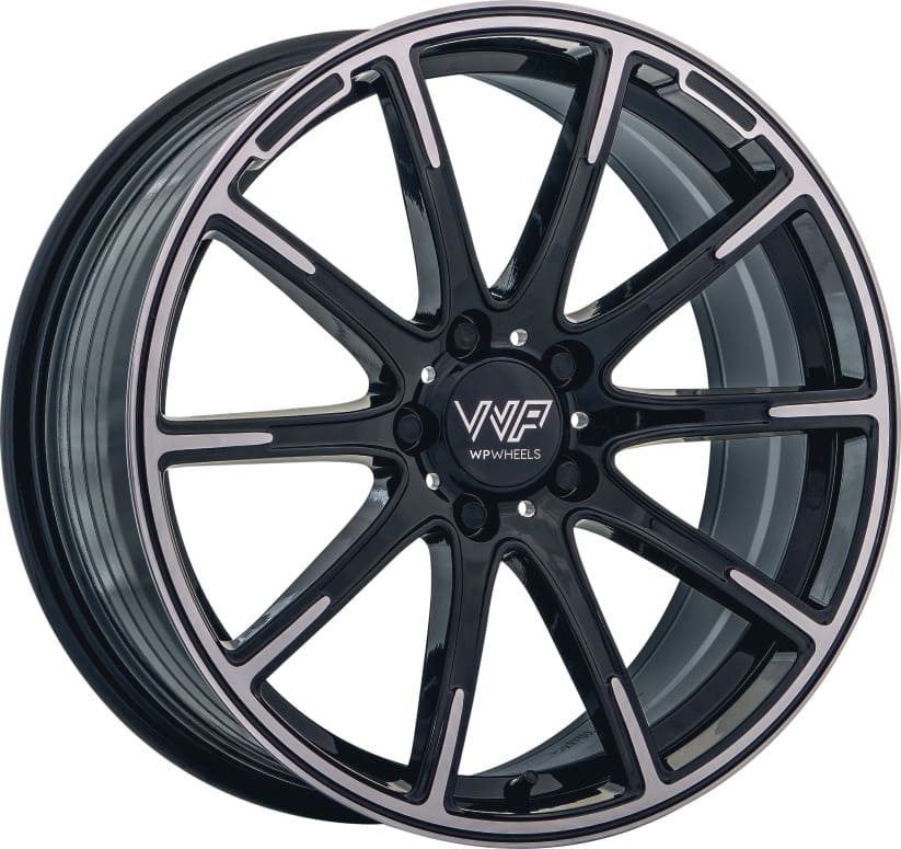 WP Wheels 003 in Glanz Schwarz Randpoliert Farbe