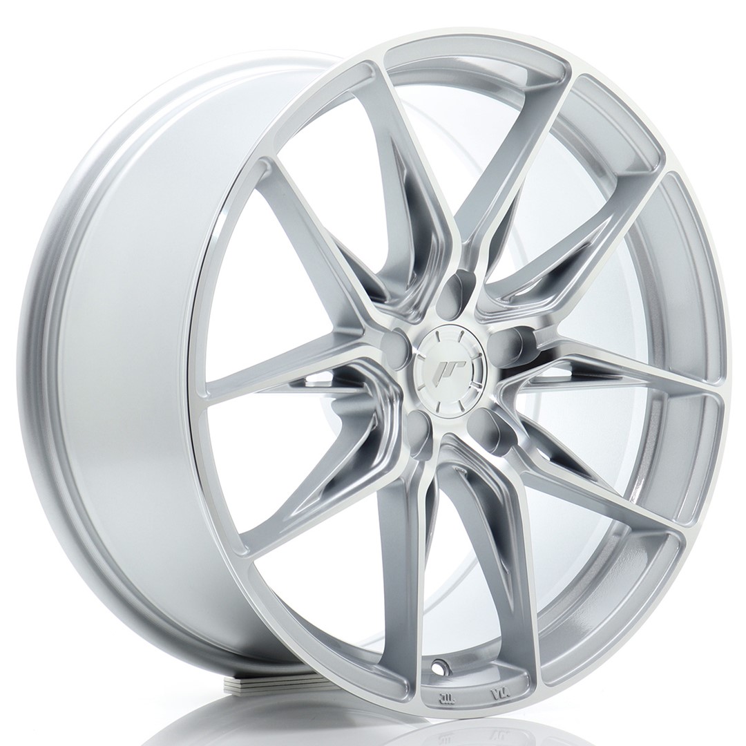 Japan Racing JR44 18x8 ET20-42 Argent Face Usinée (ET et entraxe sélectionnables)