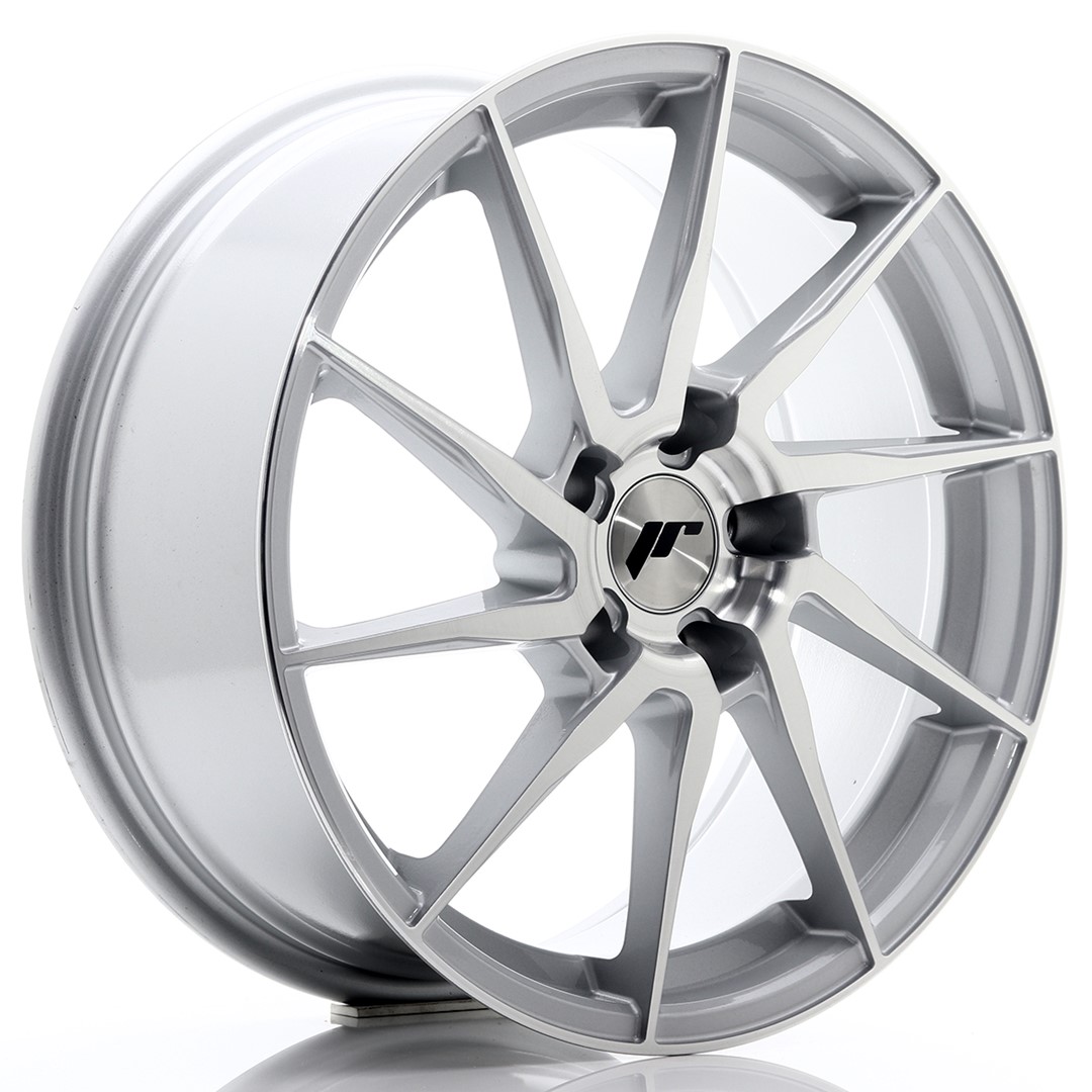 Japan Racing JR36 18x8 ET35 5x120 Face Argent Brossé