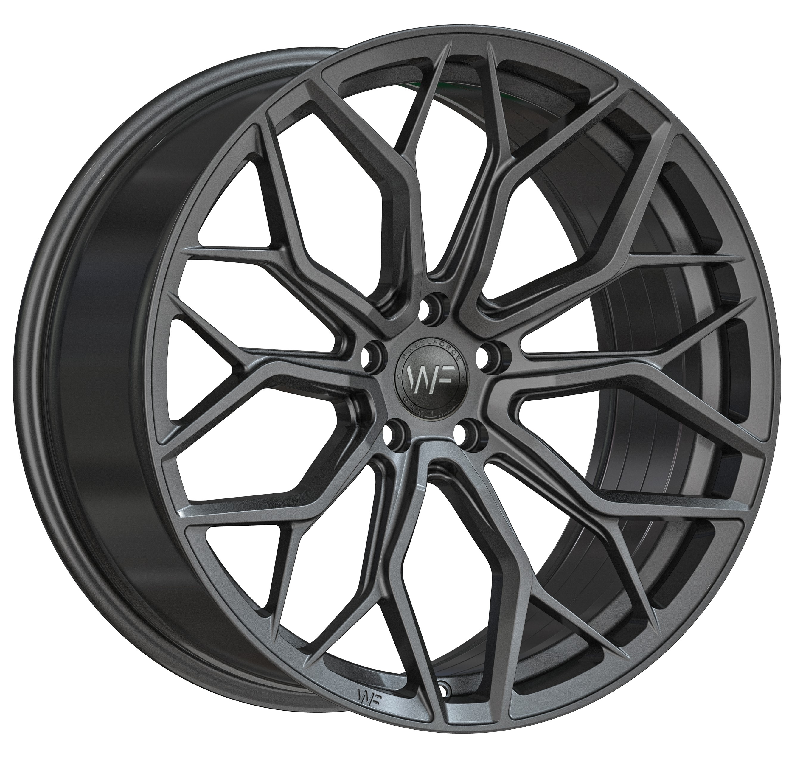 Wheelforce Wheels HE1-FF 21x9.5 ET35 5x114.3 Dark Steel