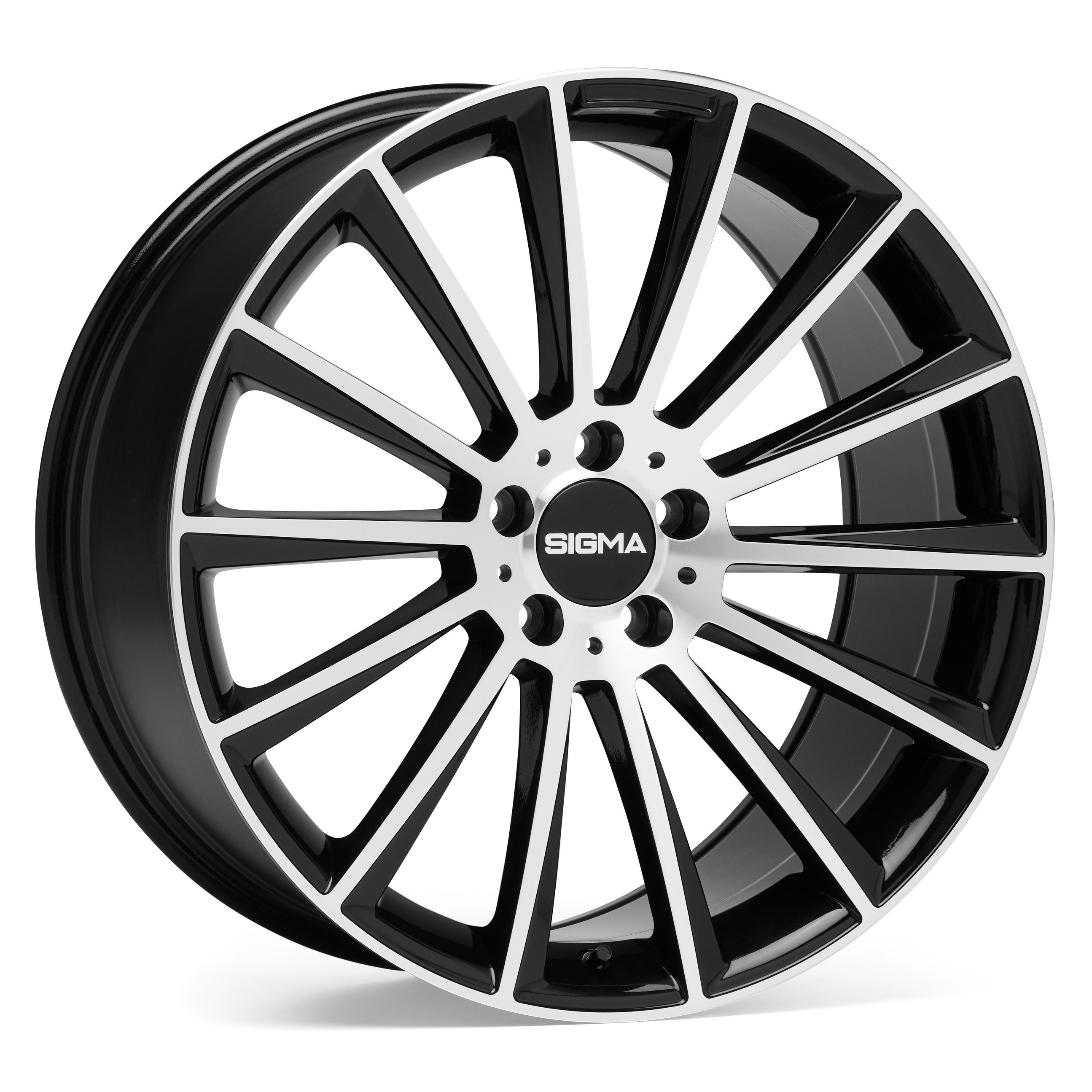 Sigma 466 20x8.5 ET35 5x112 Noir Usiné Face