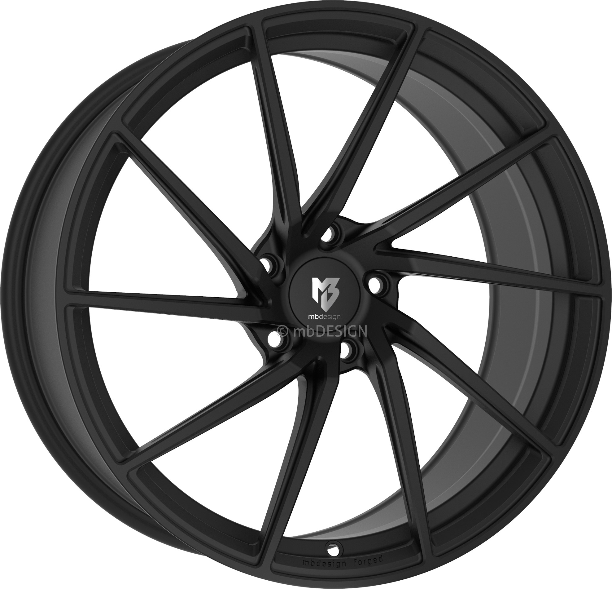 mbDESIGN SF2 19x9 ET42 5x114.3 Schwarz Stumpfmatt