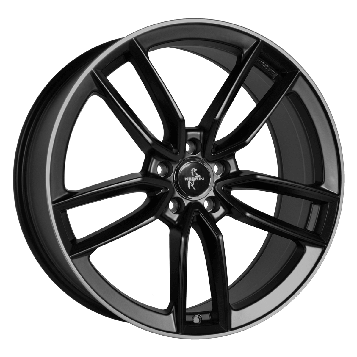Keskin KT21 19x8.5 ET30 5x112 Matt Black Lip Polish