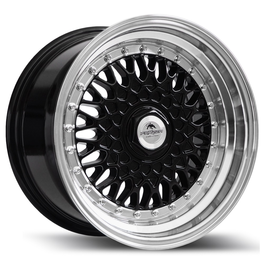 Forzza Wheels MALM 15x7 ET25 4x100/114.3 Black Lip Machined