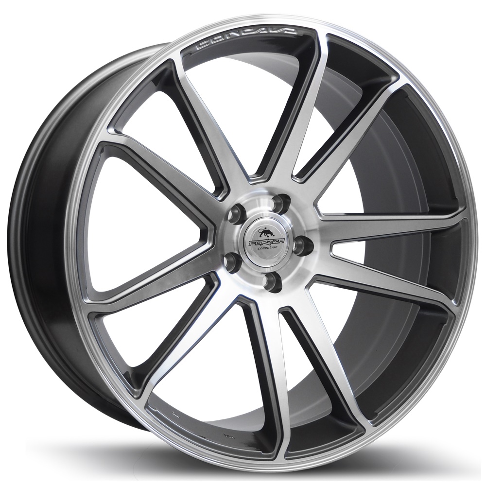 Forzza Wheels SOLO 22x9 ET32 5x112 Gris Face Usiné