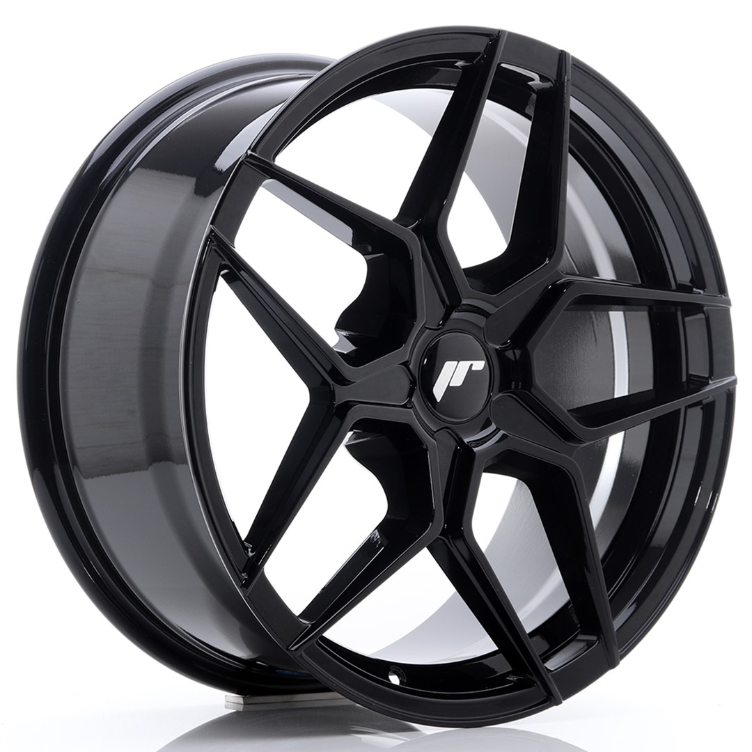 Japan Racing JR34 18x8 ET20-42 Noir Brillant (ET et PCD sélectionnables librement)