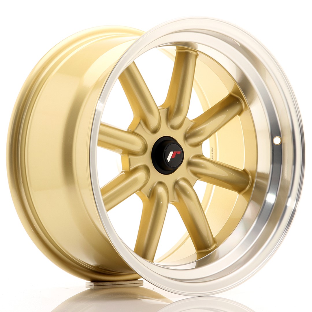 Japan Racing JR19 17x9 ET-25-(-10) Blank Gold