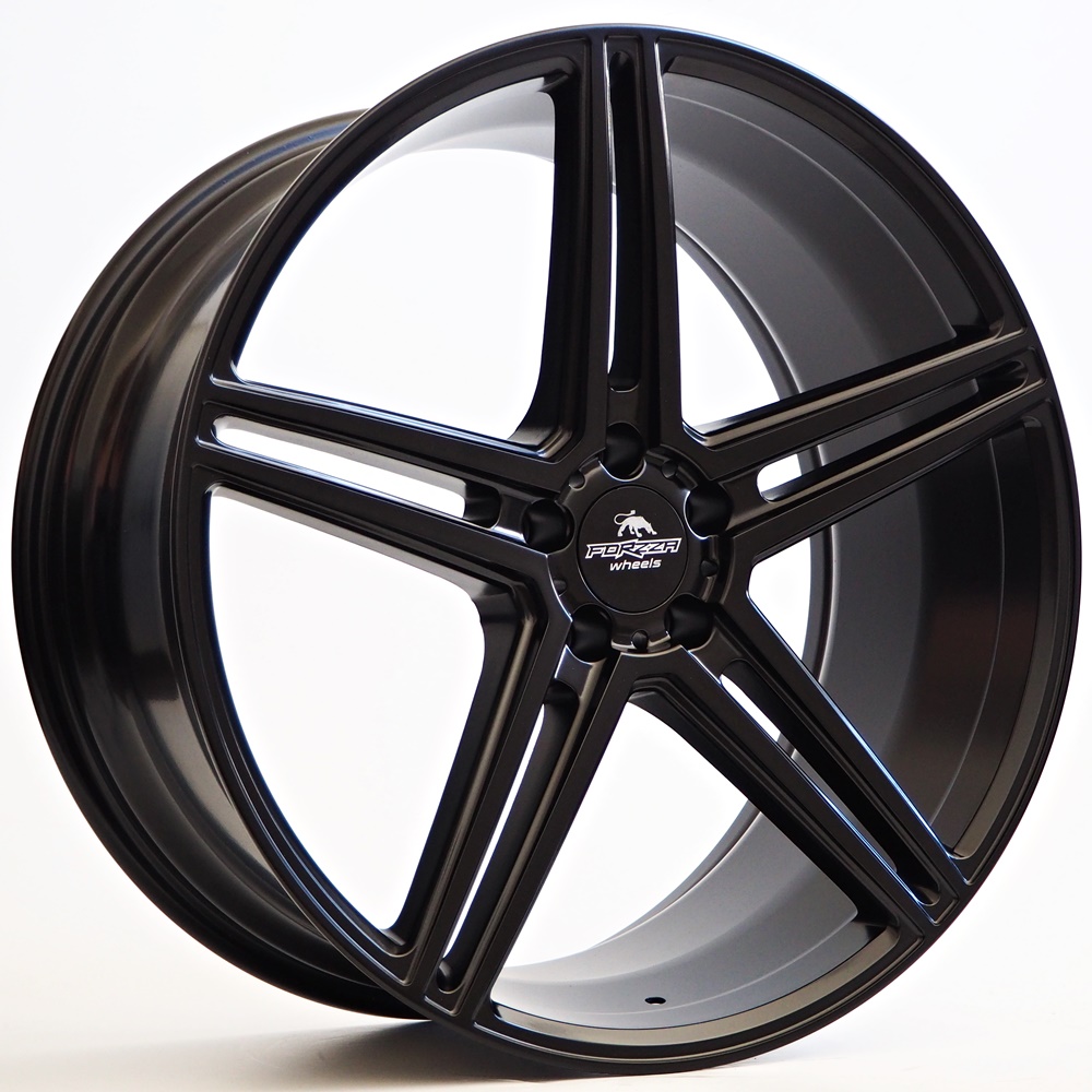 Forzza Wheels BOSAN 21x9.5 ET30 5x112 Satin Black