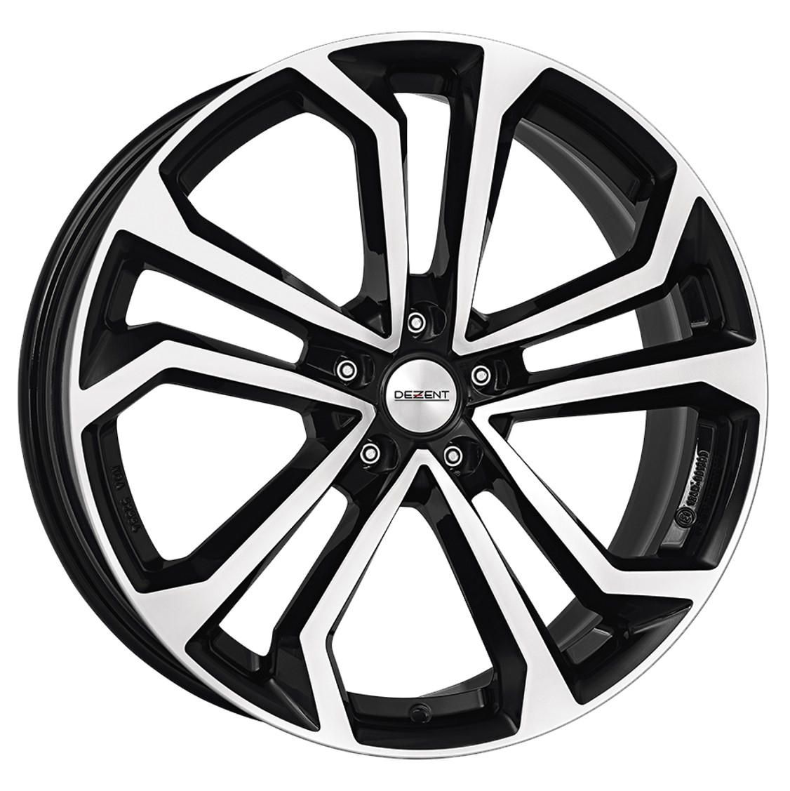 Dezent TA DARK 20x8 ET52.5 5x108 Black Polished