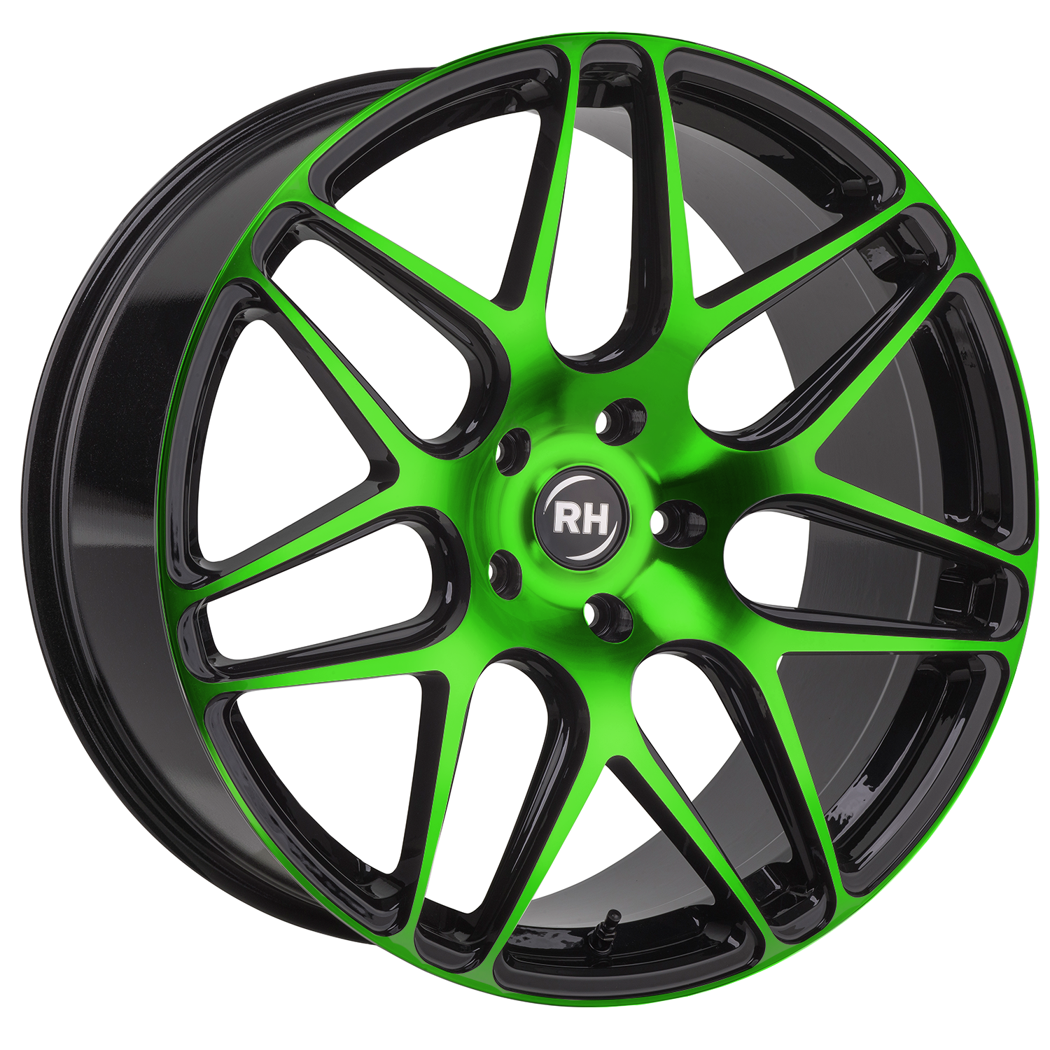 RH RB11 20x9 ET55 5x112 Color Polished - Green