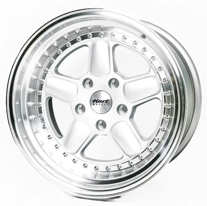 Hart HR82 18x9.5 ET20 5x120 Silver Face And Diamond Cut Lip
