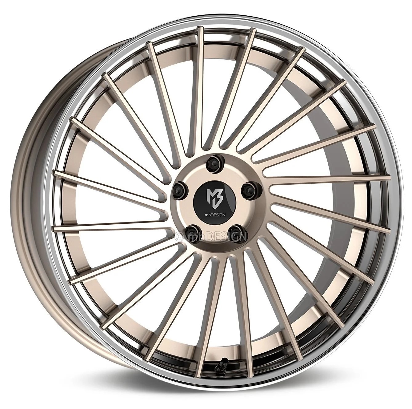 mbDESIGN VR3.2 21x9 ET25 5x112 Champagner Matt/Champagner Poliert