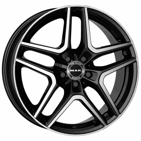 MAK AURUM 18x8 ET32.5 5x112 Noir Miroir