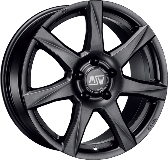 MSW 77 15x6 ET45 5x100 Matt Dark Grey