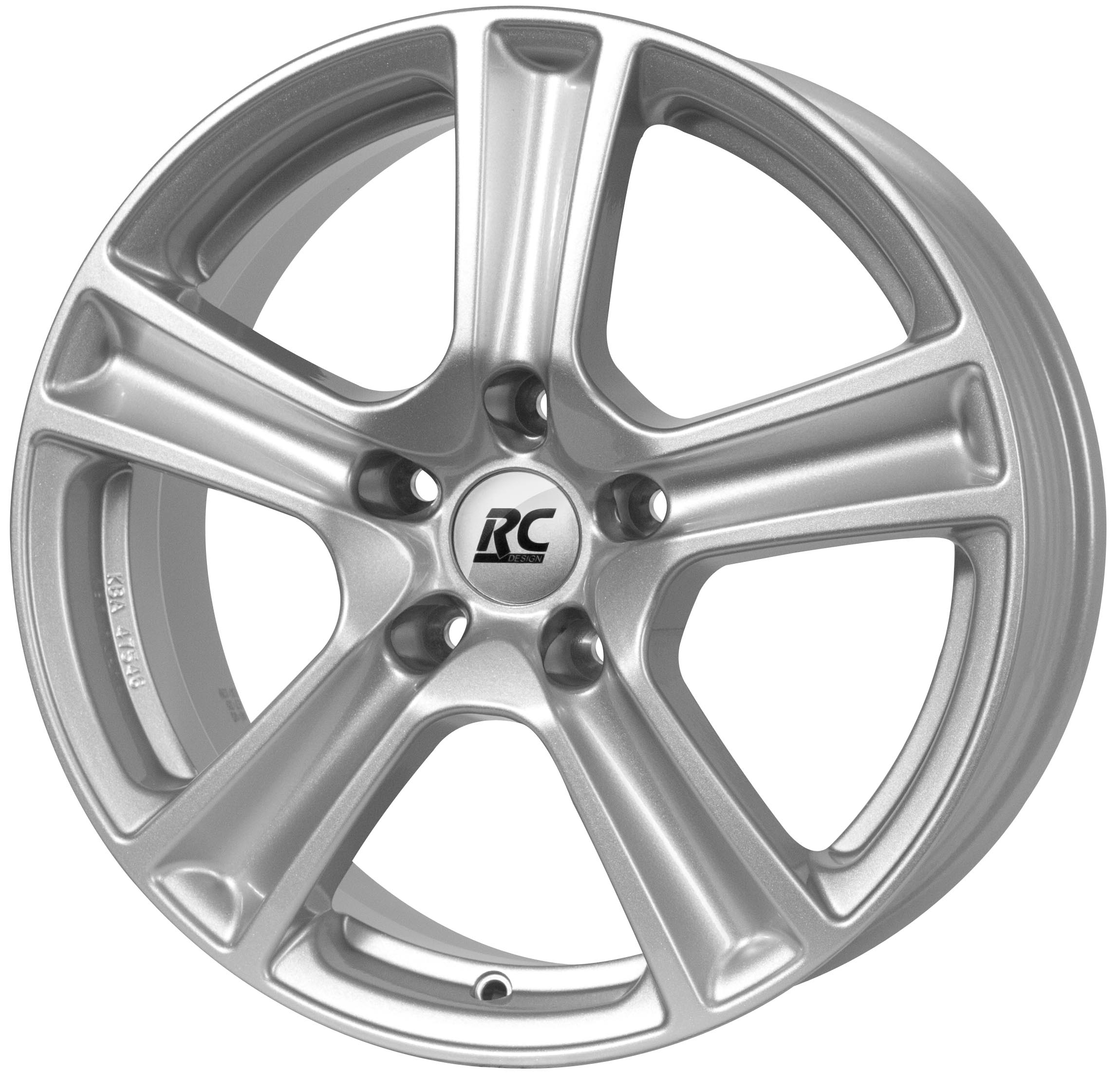 RC Design RC19, 6.5x16 5x115 ET41 70.2 O6 Kristallsilber (KS)