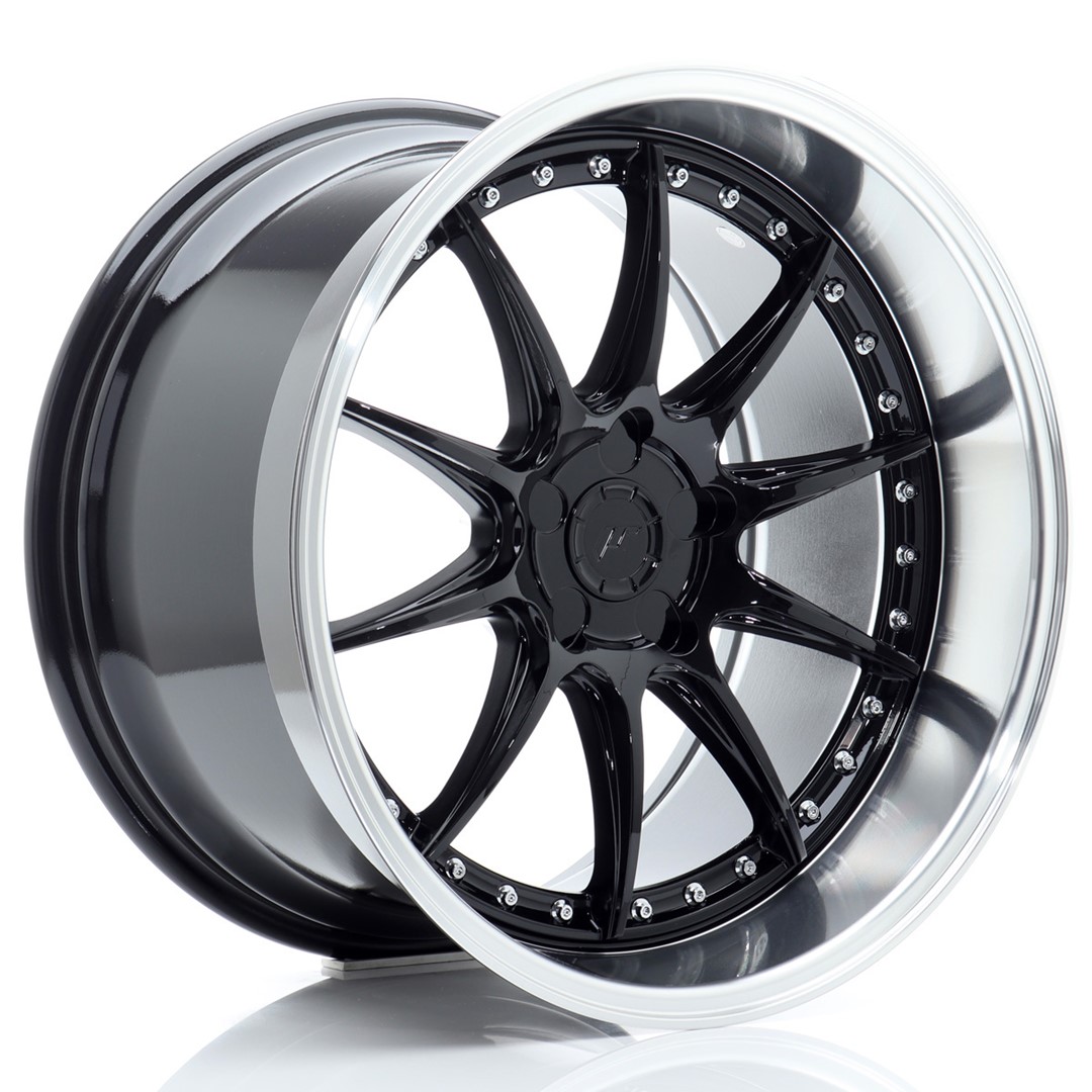 Japan Racing JR41 19x11 ET12-25 Gloss Black Machined Lip (ET und LK frei wählbar)