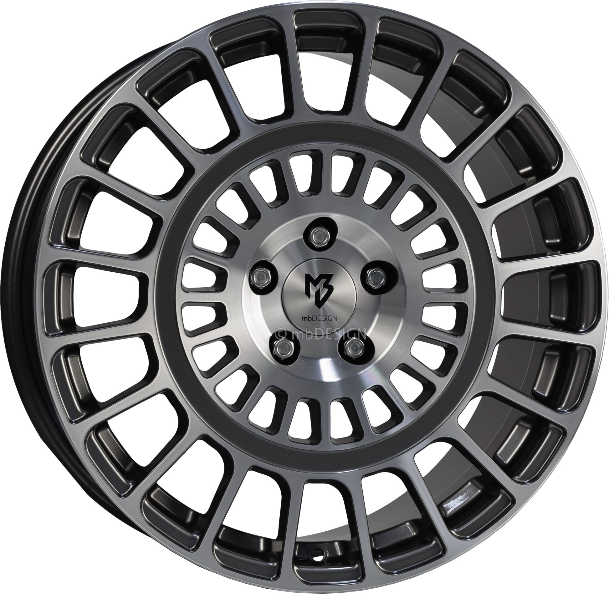 mbDESIGN MSP 19x8.5 ET50 5x112 Grau Glänzend Poliert