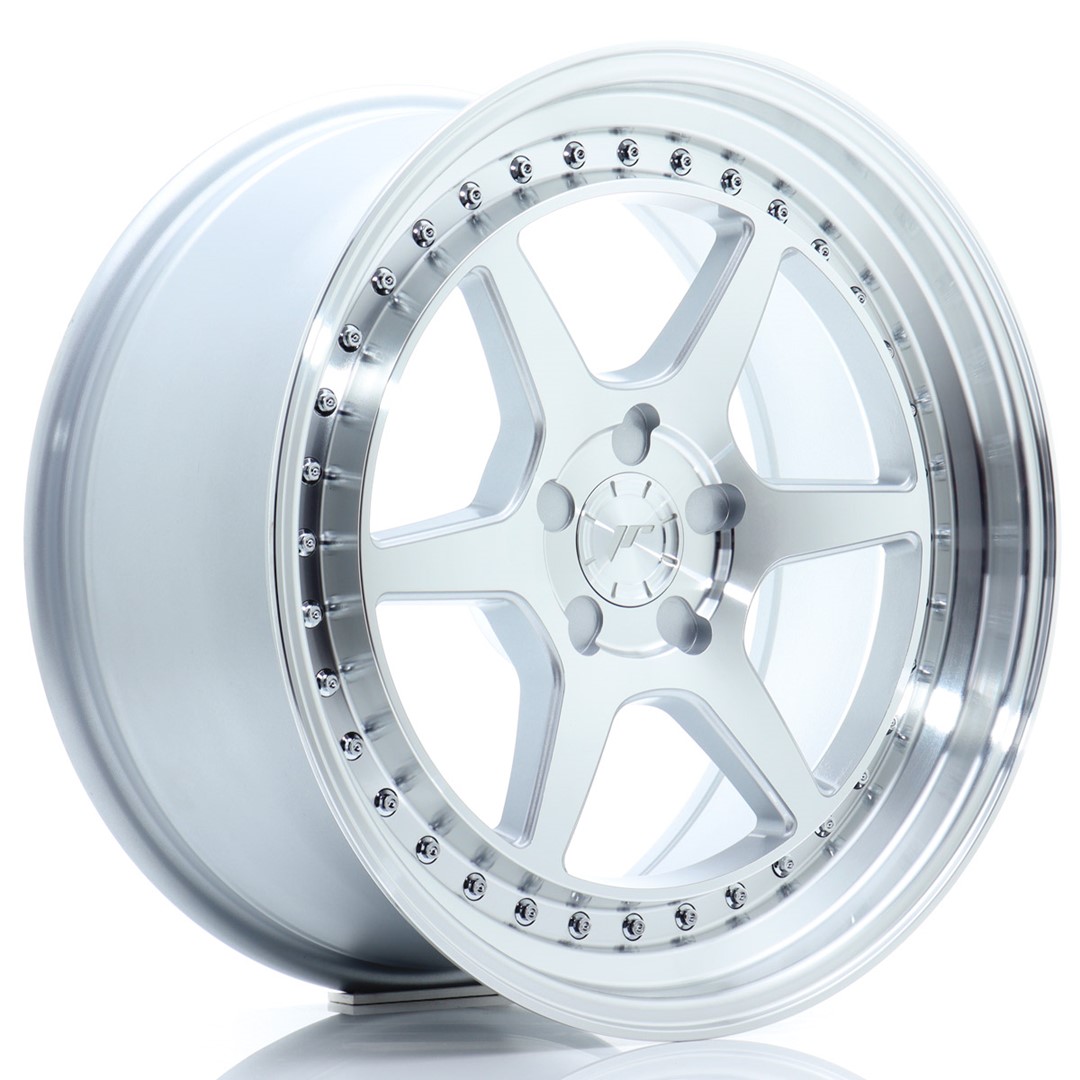 Japan Racing JR43 18x8.5 ET15-35 Blank (5H) Silver Machined Face