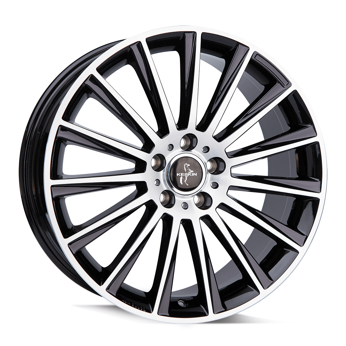 Keskin KT18 22x10 ET50 5x130 Black Front Polish