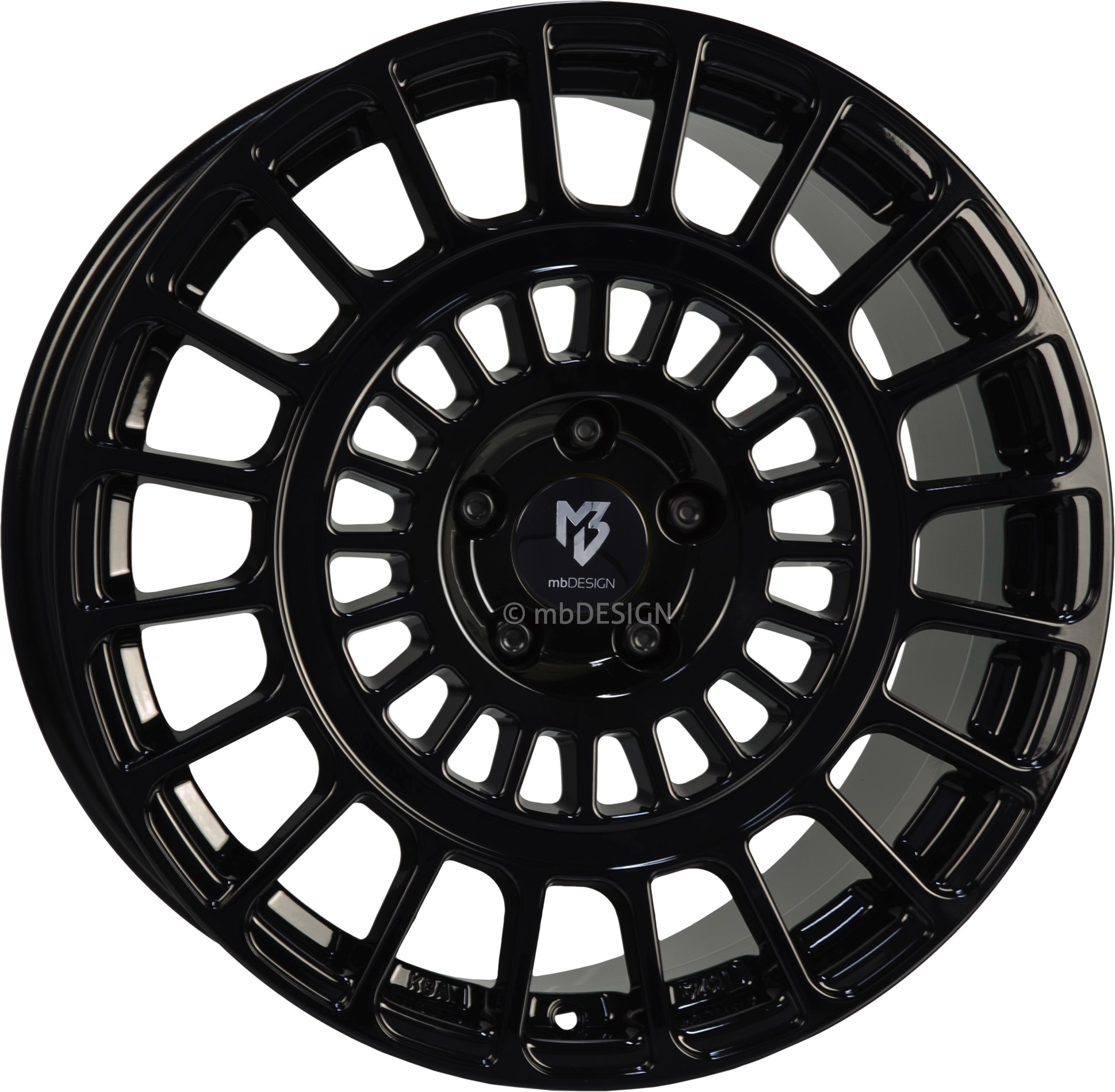 mbDESIGN MSP 19x8.5 ET45 5x112 Noir Brillant