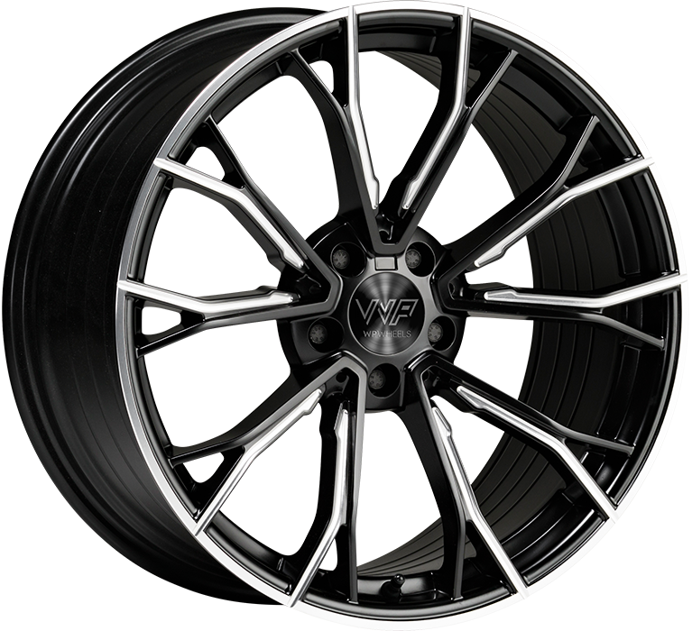 WP Wheels 669 18x8.5 ET47 5x120 Noir mat, rayons fraisés