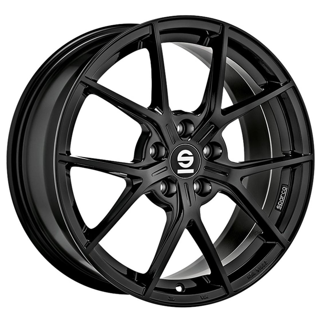 Sparco PODIO 19x8.5 ET38 5x112 Gloss Black