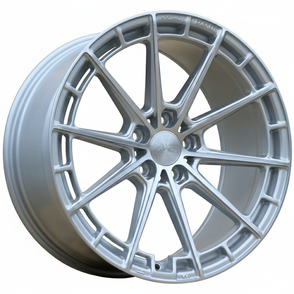 Haxer HX019F 19x8.5 ET40 5x112 Polished Silver Half Matt