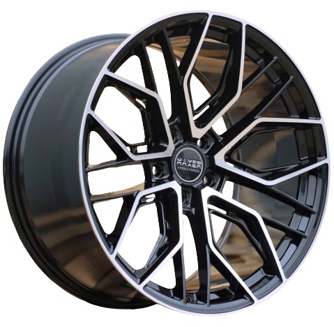 Haxer HX015F 19x9.5 ET20 5x112 Black Polished