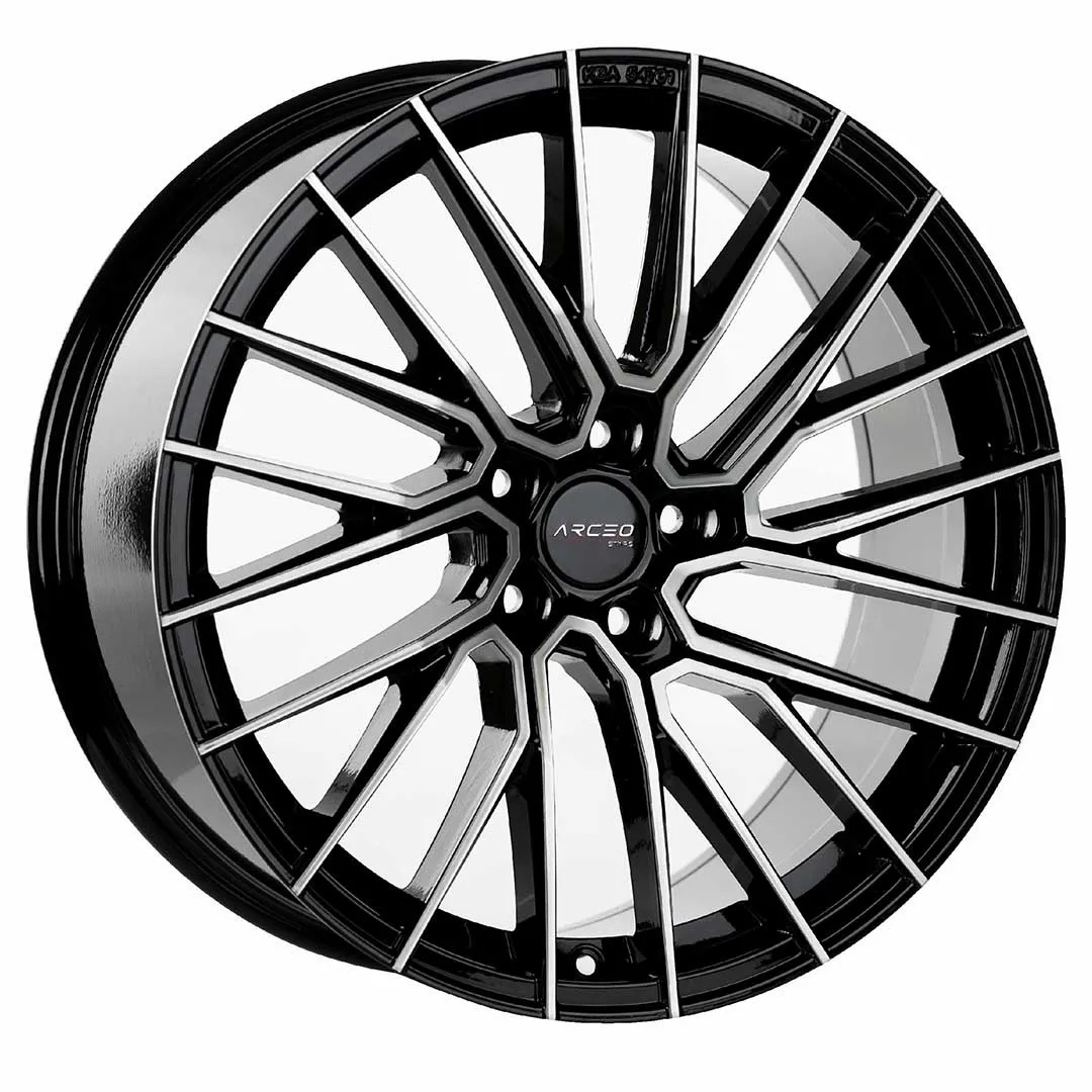 Arceo Stars ASW02 19x8.5 ET35 5x112 Black Diamond