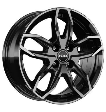 Rial LUCCA 16x6.5 ET37 4x98 Diamant Schwarz Frontpoliert