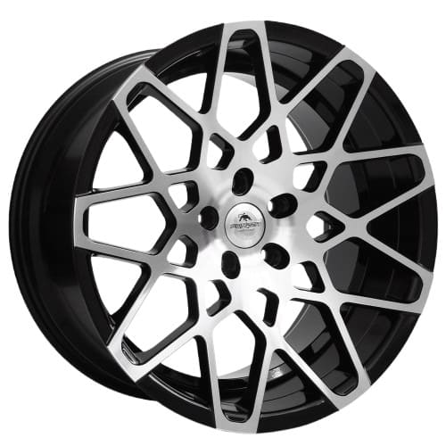 Forzza Wheels Spider in Black Machined Face Farbe
