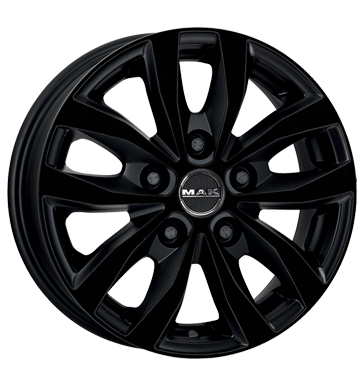 MAK LOAD5 16x6.5 ET45 5x114.3 Noir Brillant