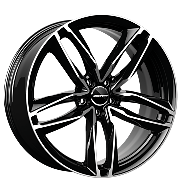 GMP ATOM 20x9 ET45 5x112 Black Diamond