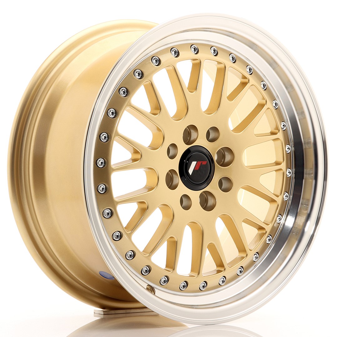 Japan Racing JR10 16x7 ET30 4x100/108 Gold Machined Lip