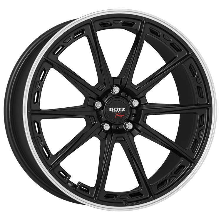 Dotz SONOMA DARK 19x9.5 ET25 5x112 Black Matt Polished Lip