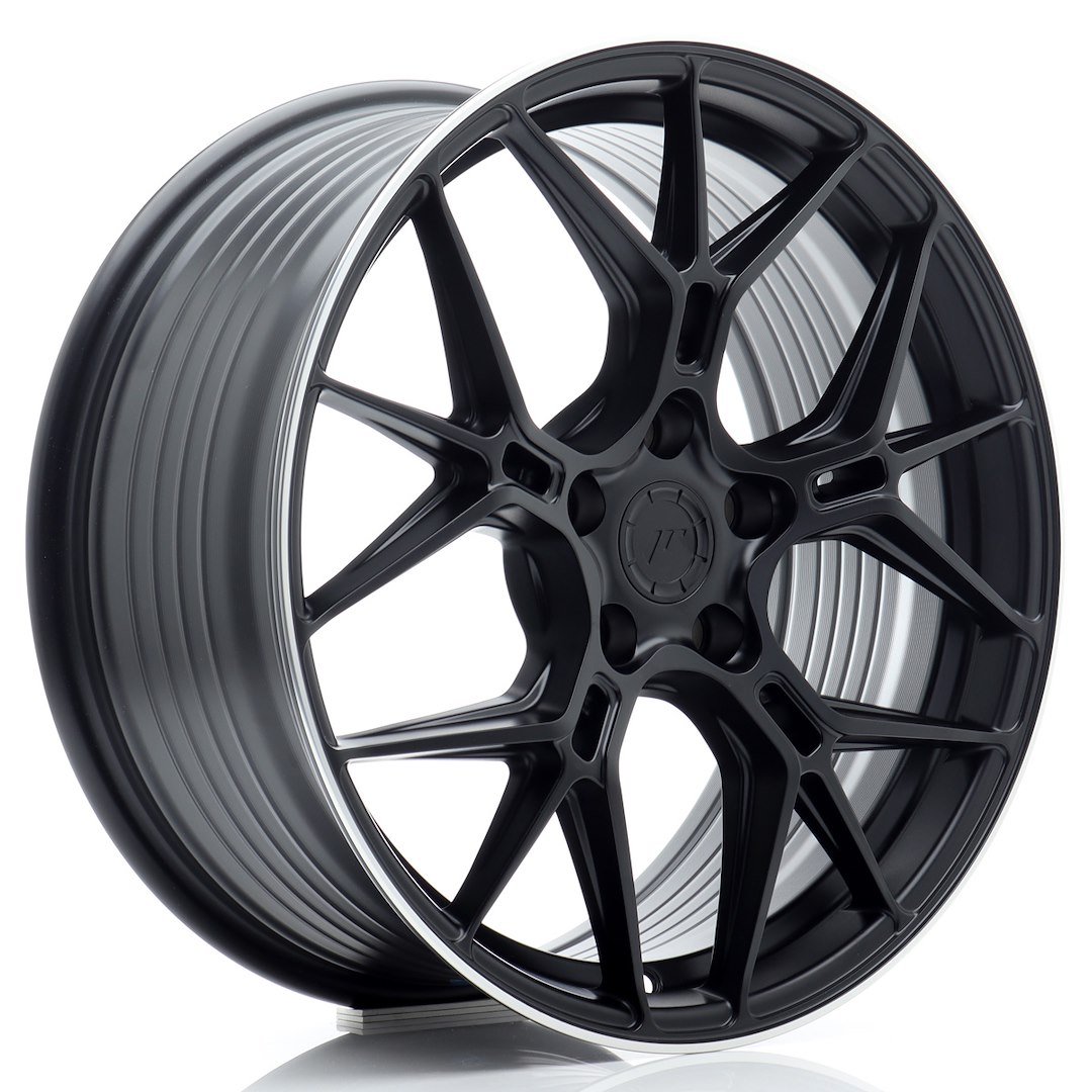 Japan Racing JR51 18x8 ET45 5x112 Satin Black Machined Lip