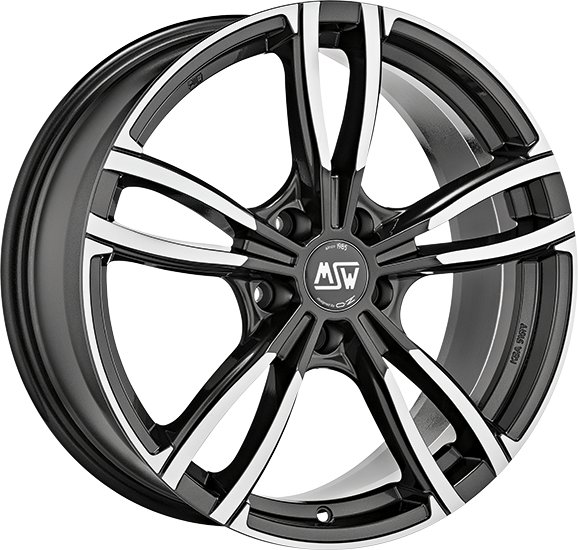 MSW MSW 73 17X7.5 ET24 5X112 GLOSS DARK GREY FULL POLISHED