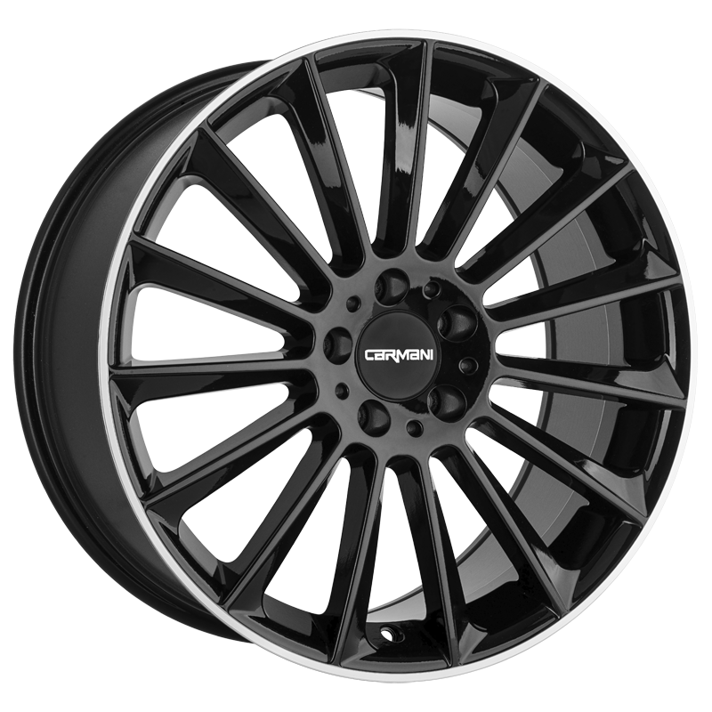 Carmani 17 FRITZ 20x8.5 ET48 5x112 Black Lip Polish