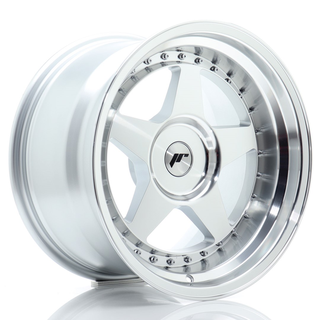 Japan Racing JR6 17x10 ET0-20 Silver Machined Face (ET und LK frei wählbar)