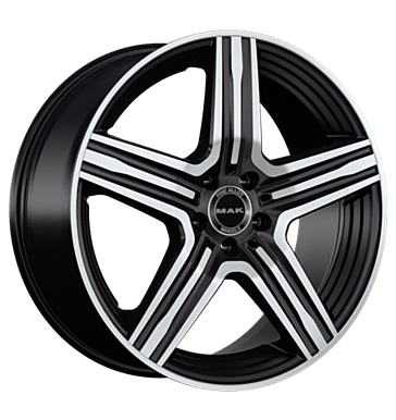 MAK LEWIS 18x8 ET50 5x112 Black Mirror