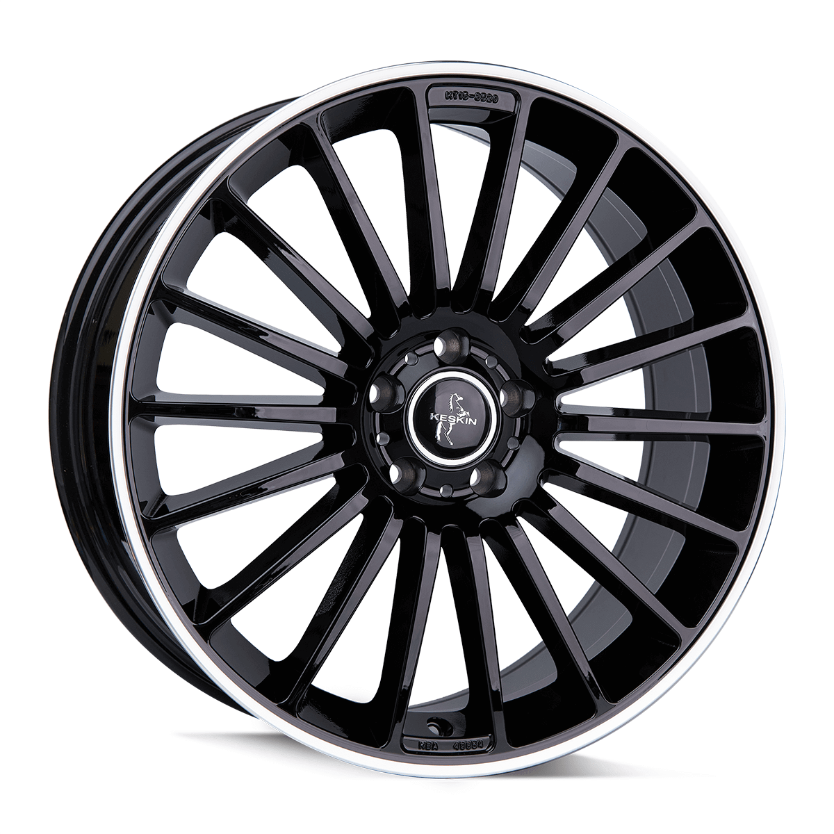 Keskin KT15 20x8.5 ET45 5x112 Black Lip Polish