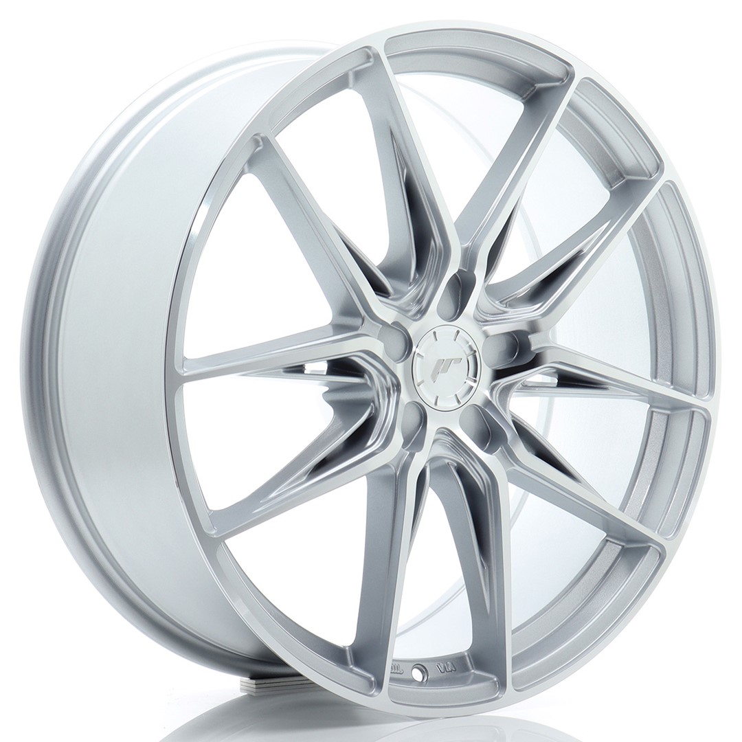 Japan Racing JR44 20x8 ET20-40 Argent usiné face (ET et entraxe sélectionnables)