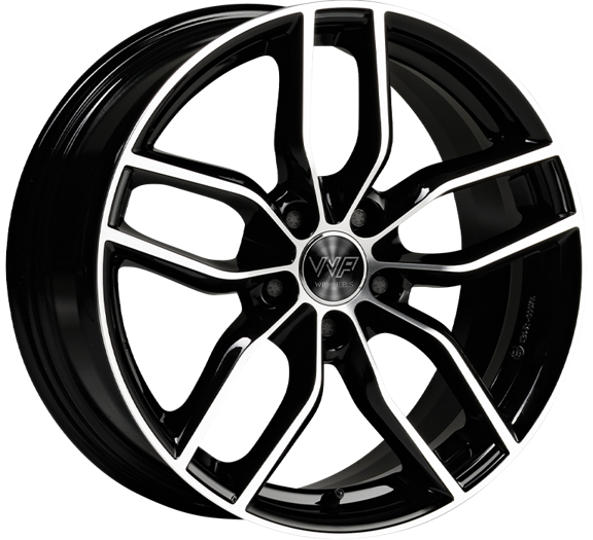 WP Wheels 039 18x8 ET40 5X112 Glanz-Schwarz Frontpoliert