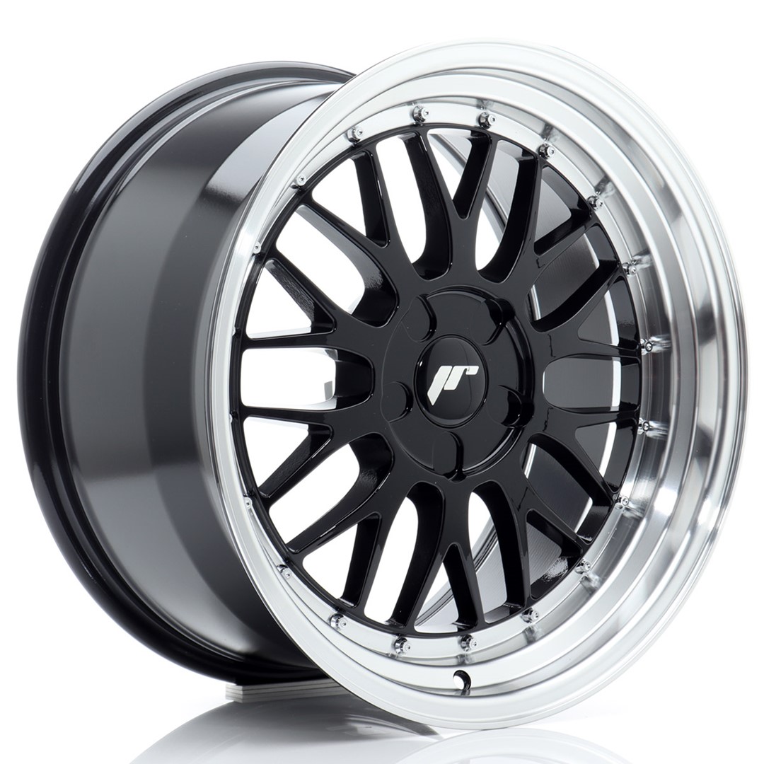 Japan Racing JR23 18x9.5 ET20-48 Blank (5H) Gloss Black Machined Lip
