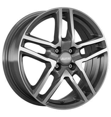 Alutec IKENU 17x6.5 ET49 4x100 Graphit Frontpoliert