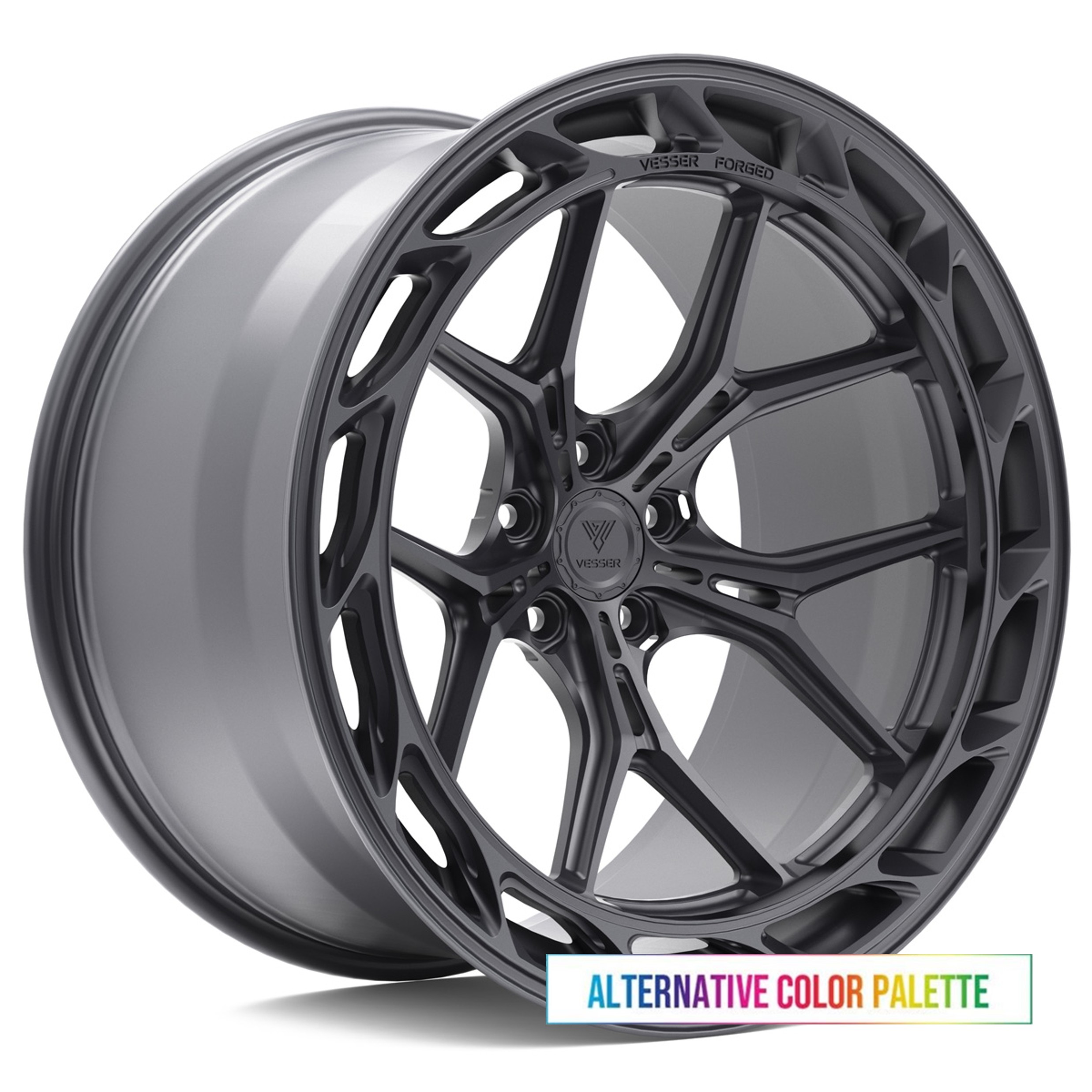 Vesser VSR8 Left 19x10 ET20-51 Custom Finish (ET, PCD and colour freely selectable)