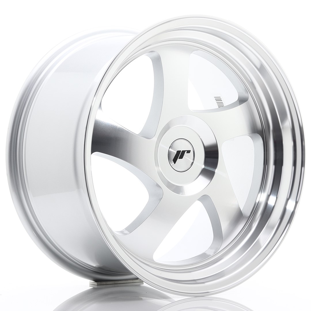 Japan Racing JR15 18x9.5 ET20-40 Argent Face Usinée (ET et entraxe au choix)