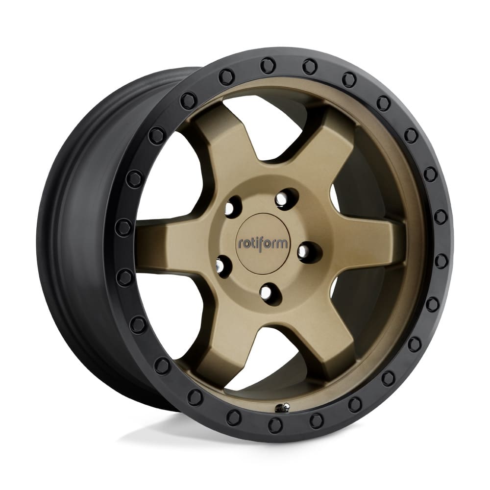 Rotiform SIX-OR in Matte Bronze Black Bead Ring Farbe