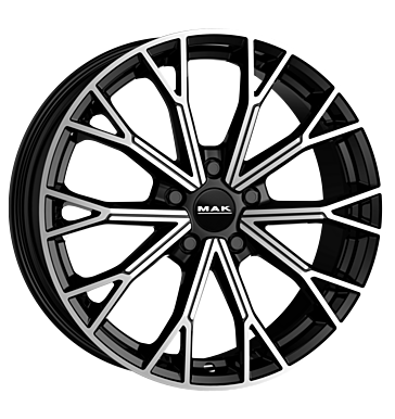 MAK ASPHALT 18x7 ET39 5x100 Noir Poli